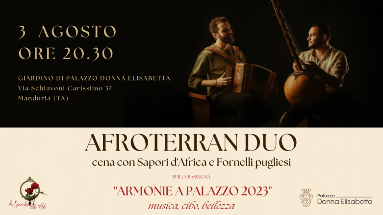 Afroterran duo – cena e concerto tra africa e puglia